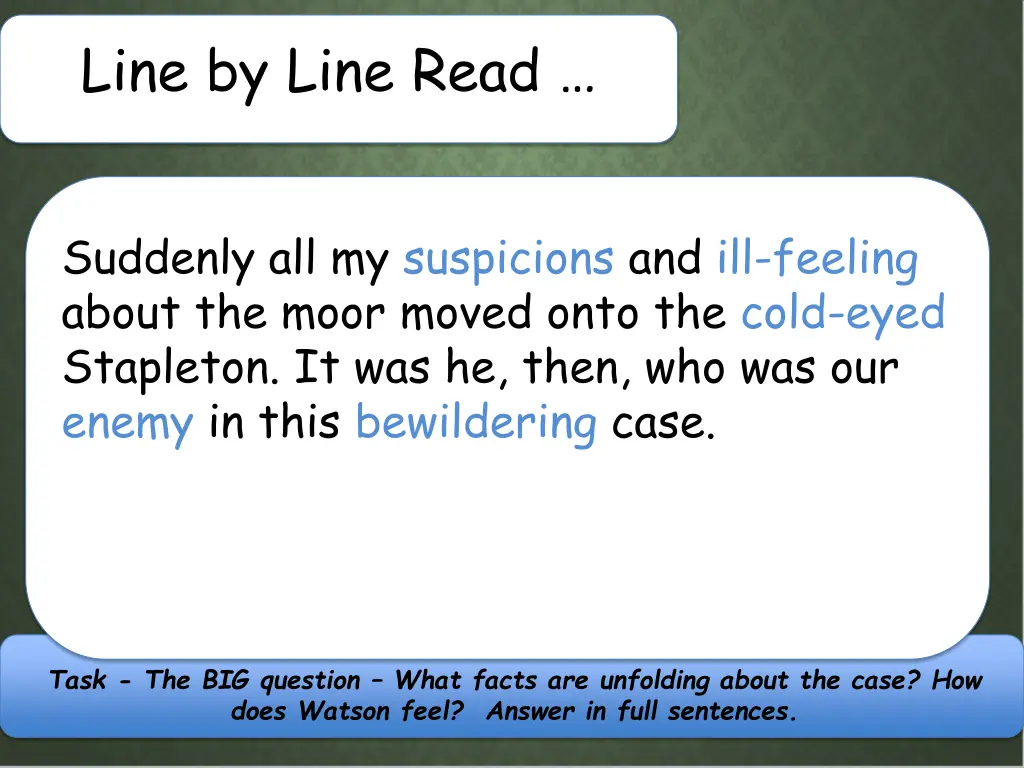 line by line read 1