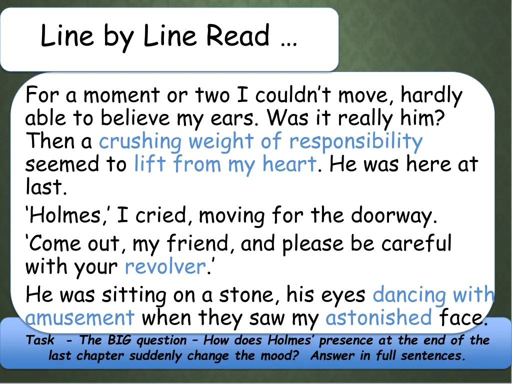 line by line read