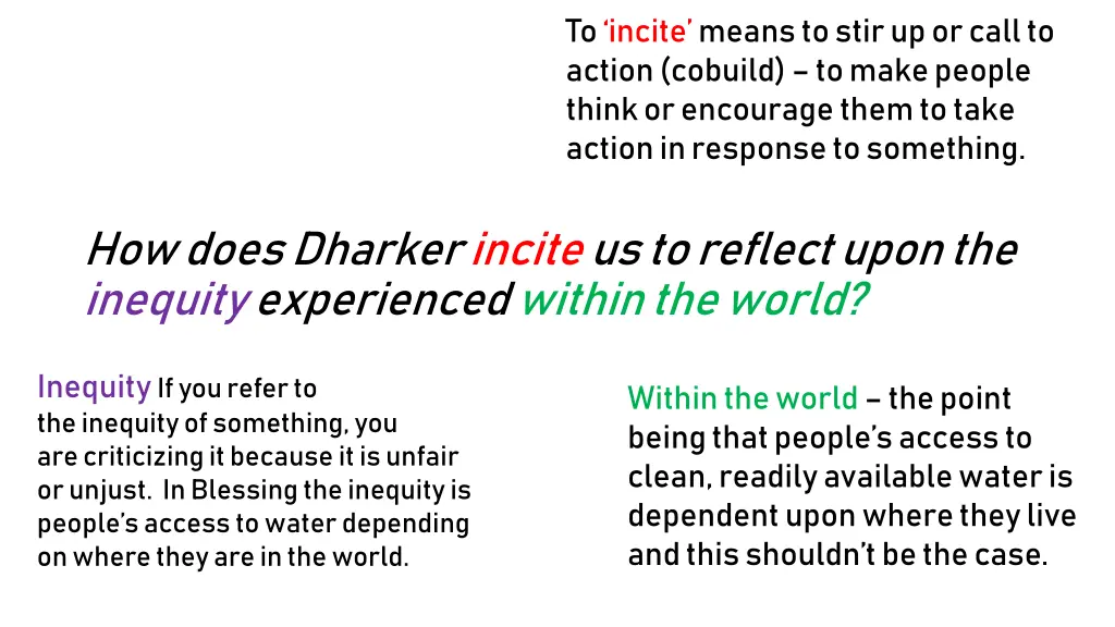 to incite means tostirup orcall to action cobuild