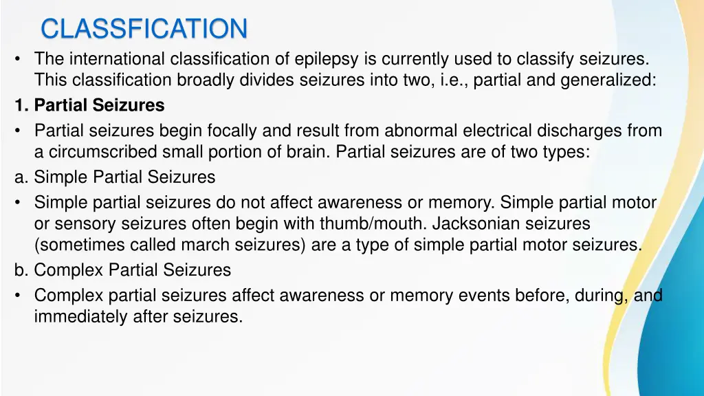 classfication the international classification