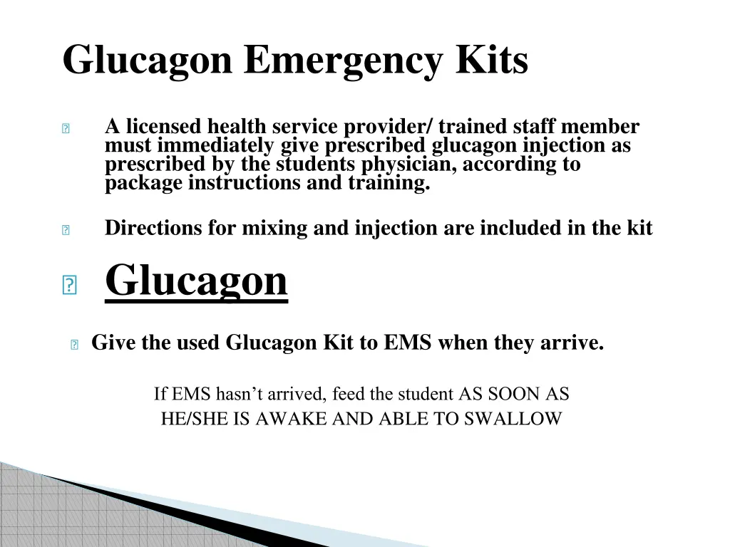 glucagon emergency kits