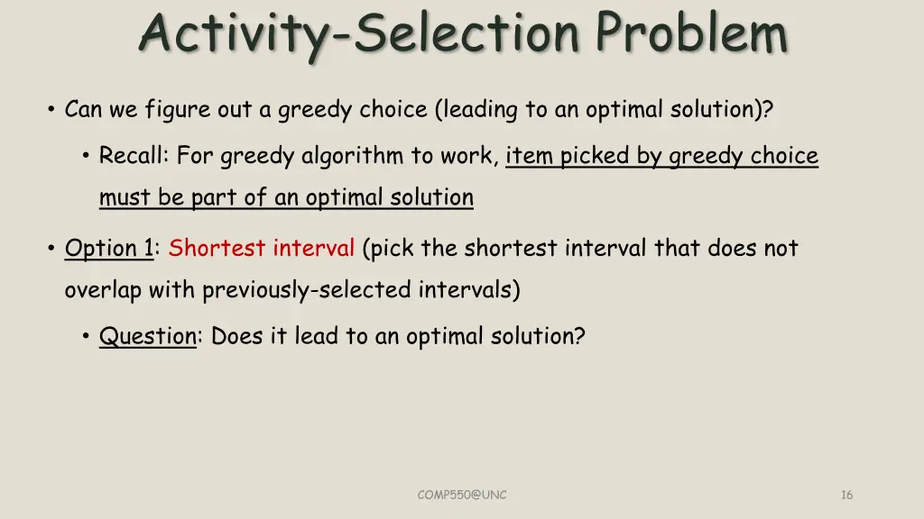 activity selection problem 5