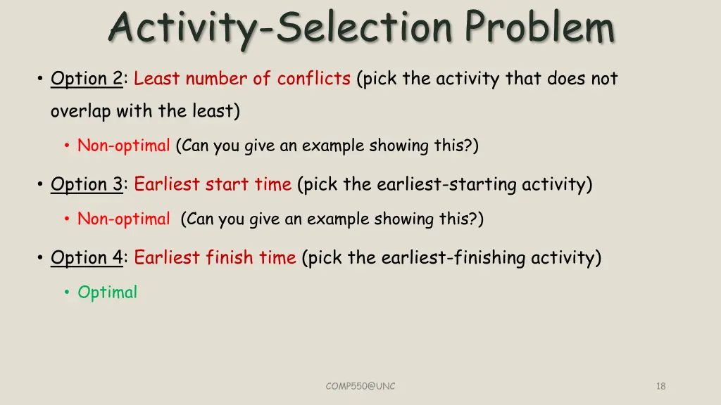 activity selection problem 7