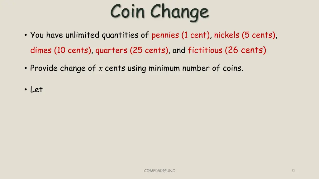coin change 3