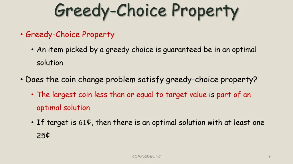 greedy choice property