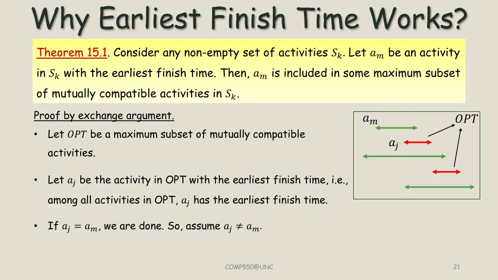 why earliest finish time works 2