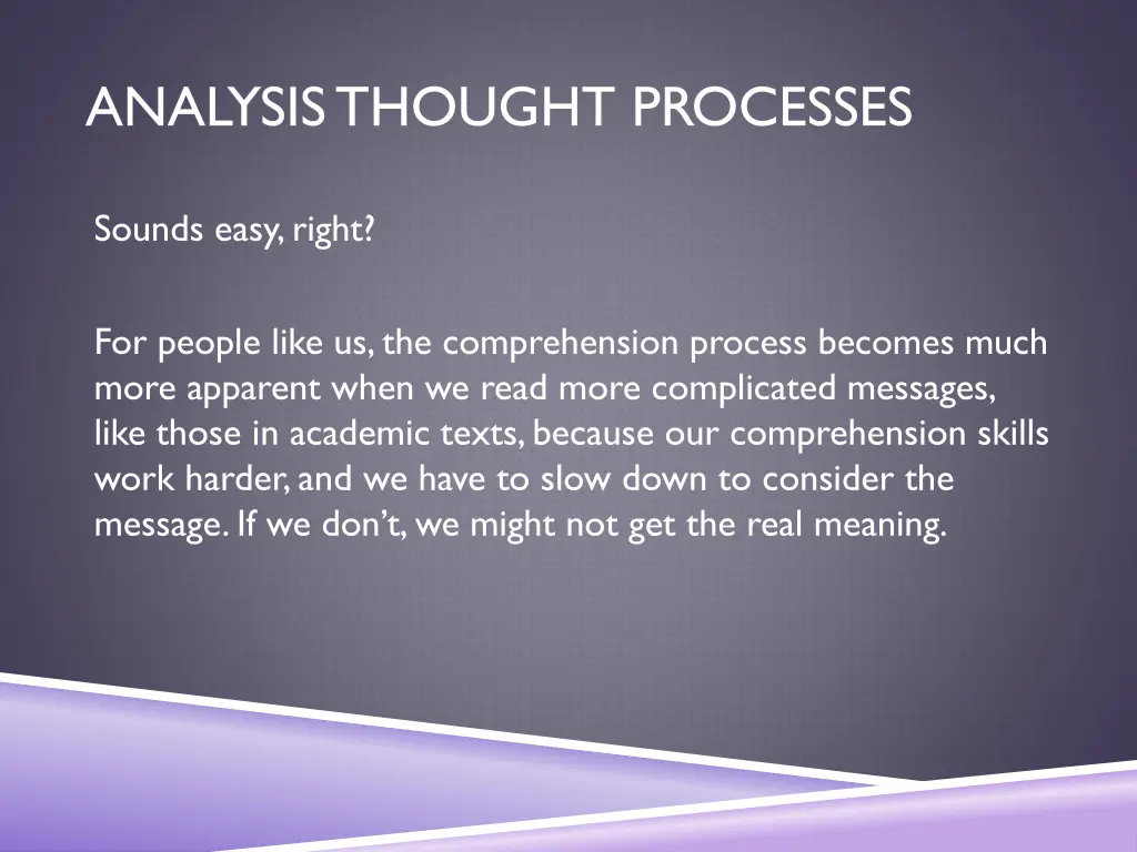 analysis thought processes 10
