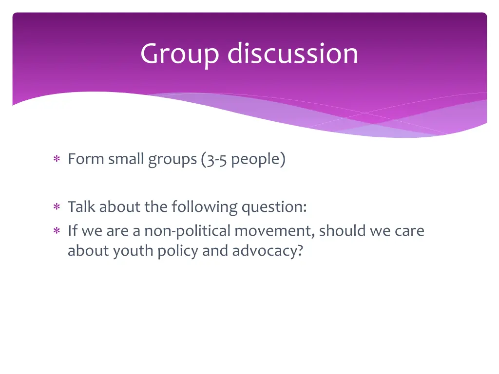 group discussion