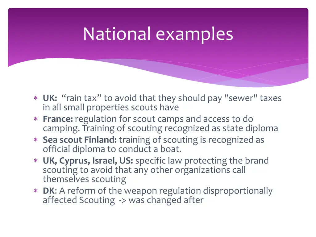 national examples