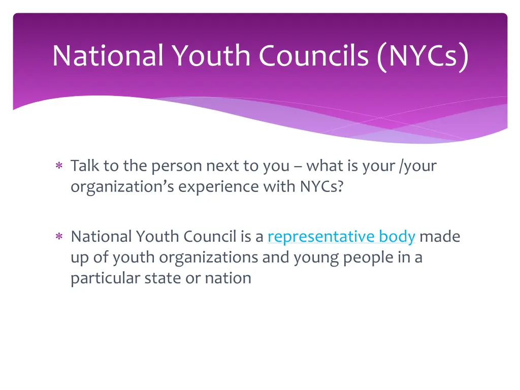 national youth councils nycs