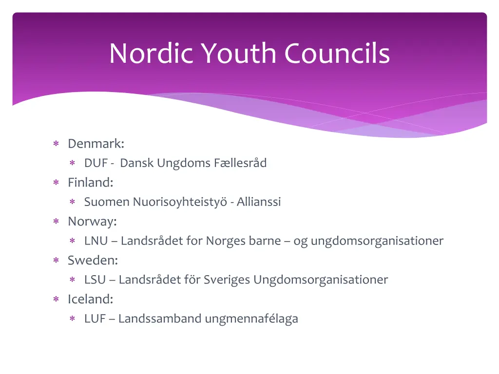 nordic youth councils