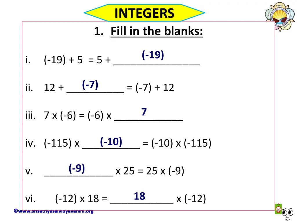 integers