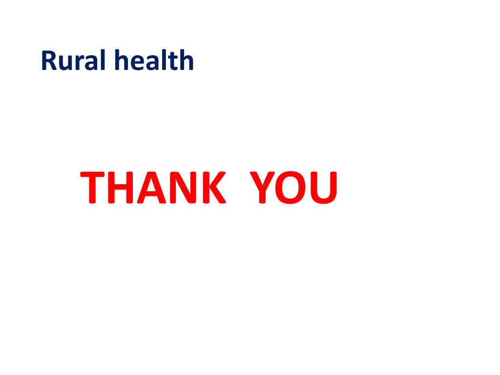 rural health 7