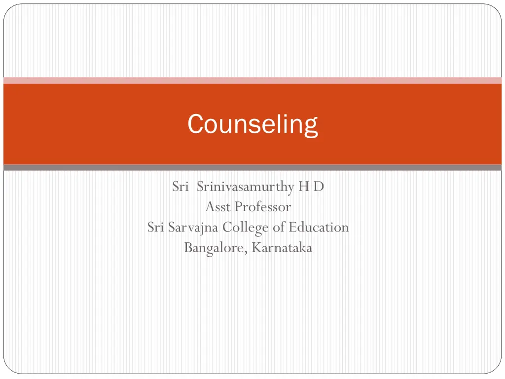 counseling