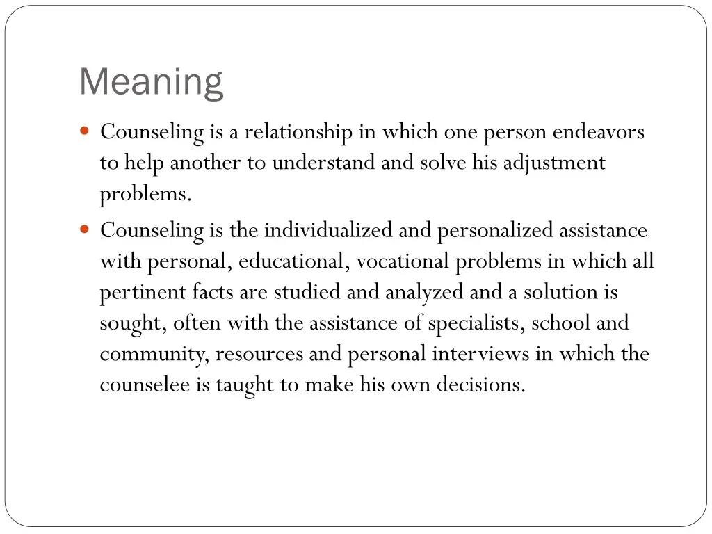 meaning