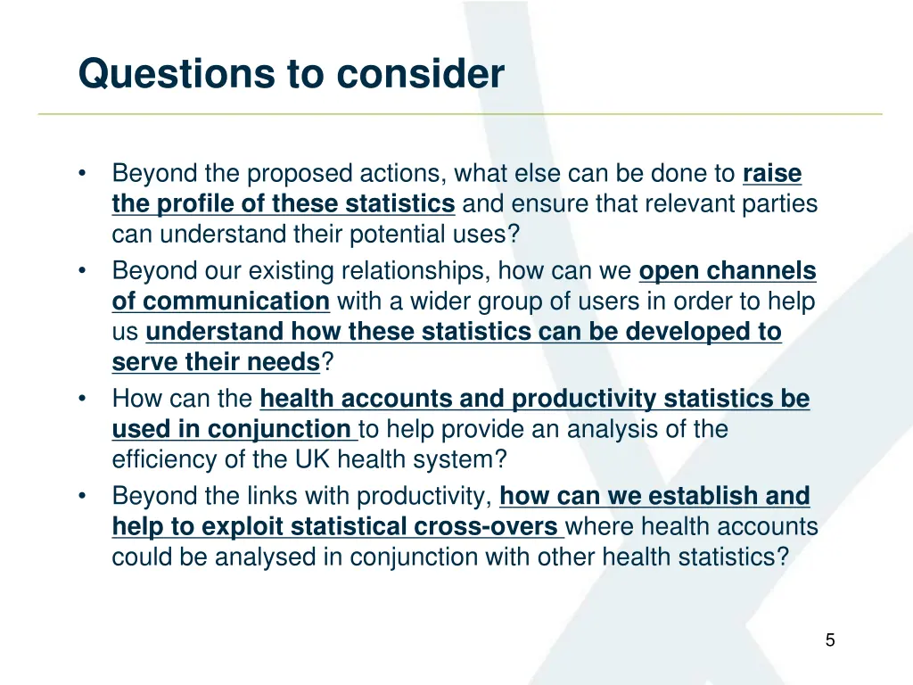 questions to consider