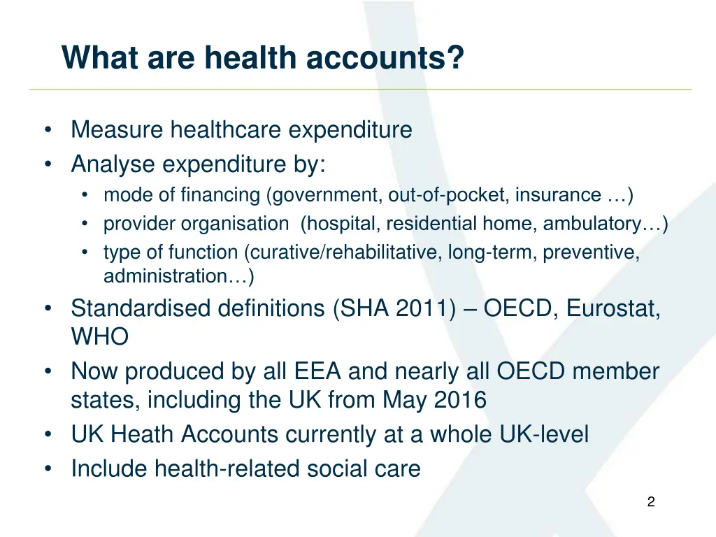 what are health accounts
