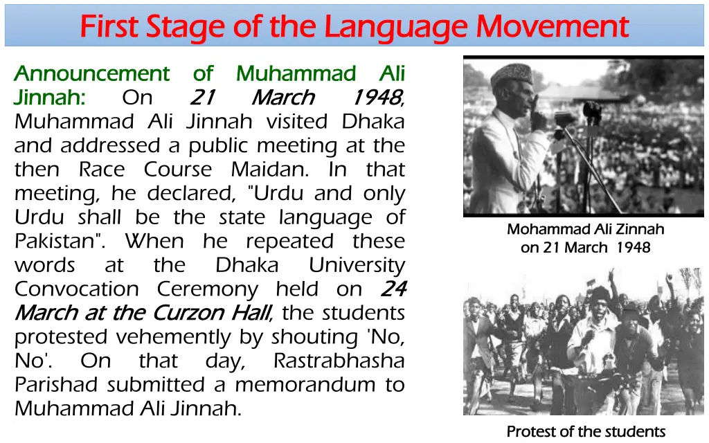 first stage first stage of the language movement 1