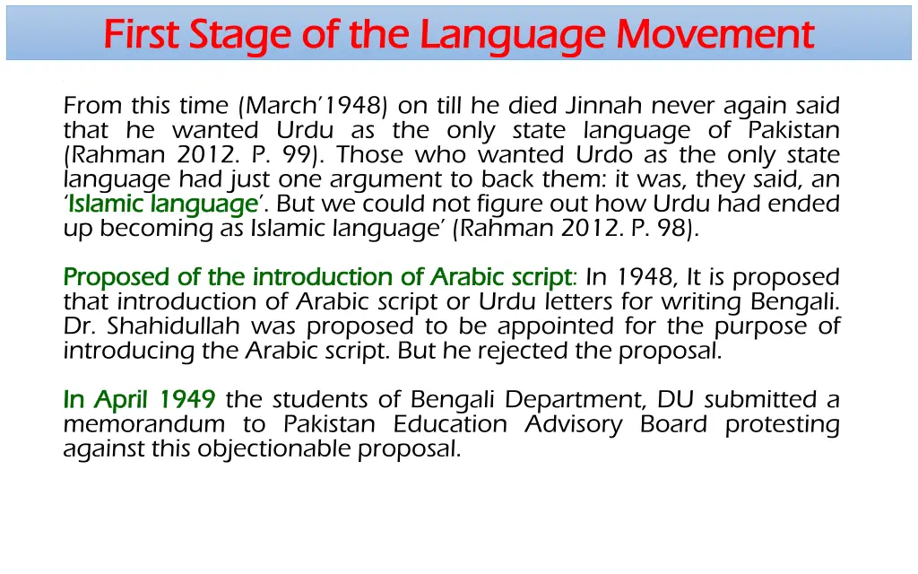 first stage first stage of the language movement 2