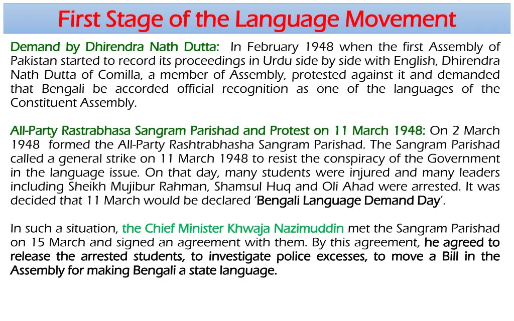 first stage first stage of the language movement