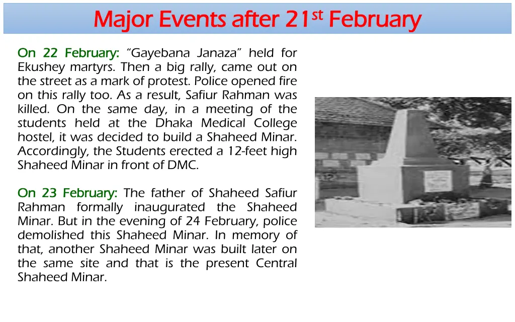 major events after 21 major events after