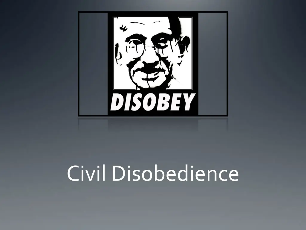 civil disobedience
