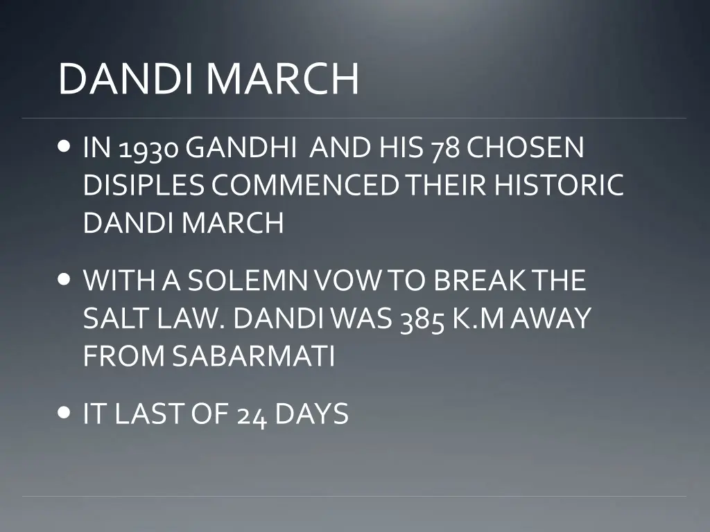 dandi march