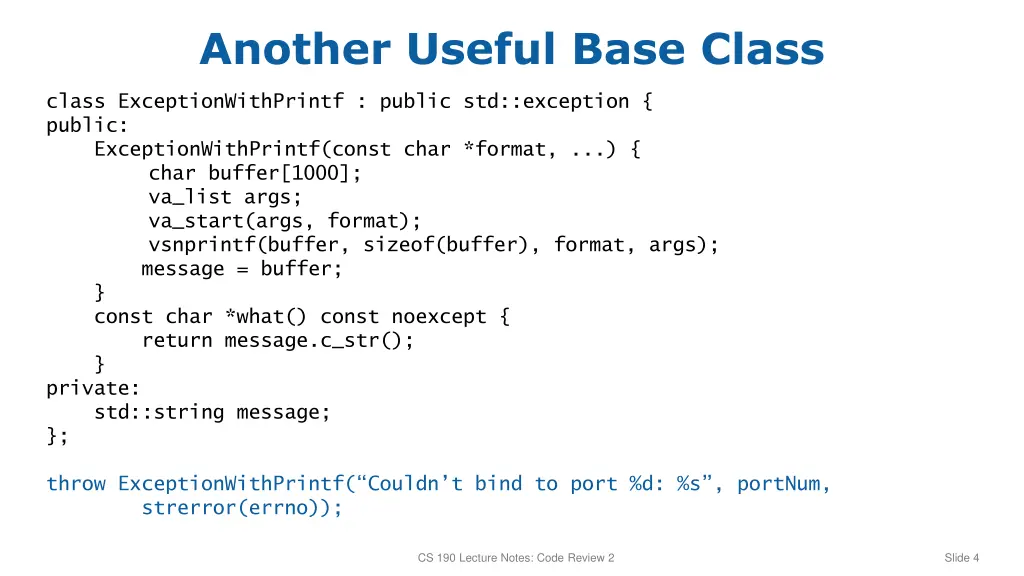 another useful base class