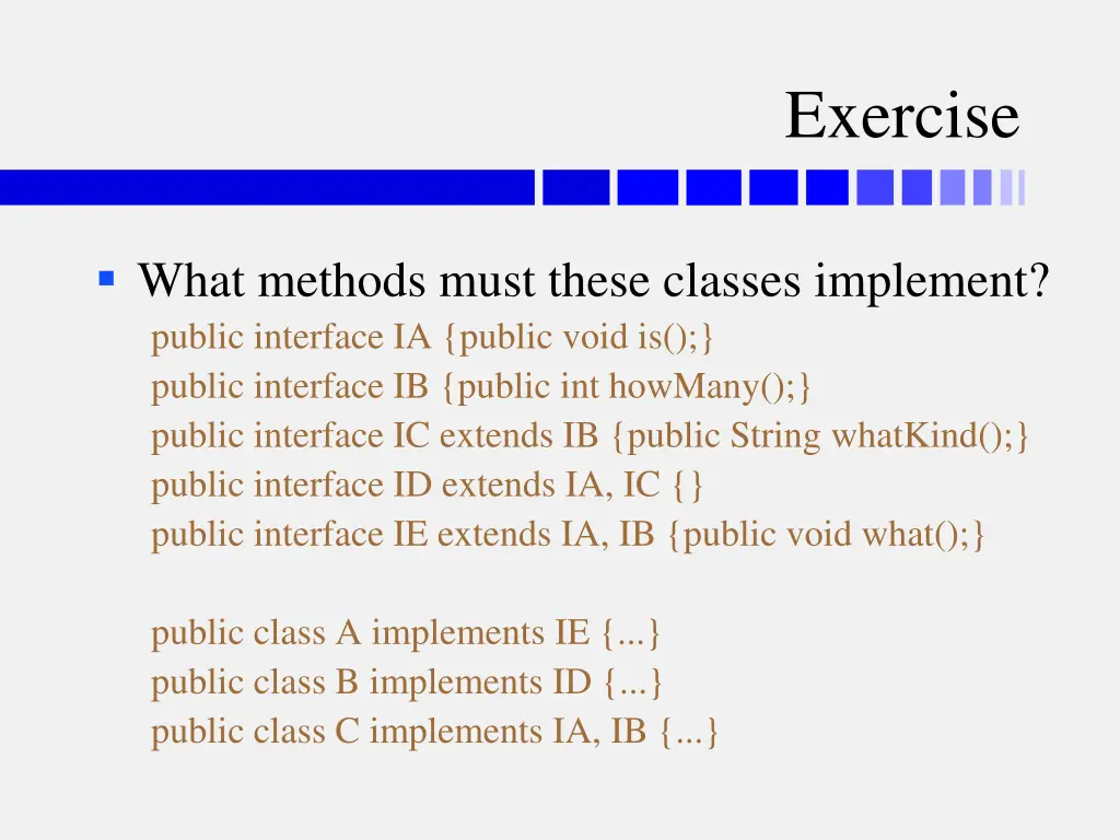 exercise