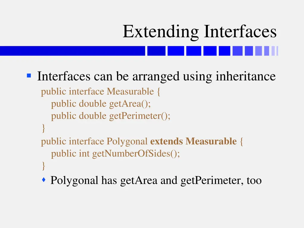 extending interfaces