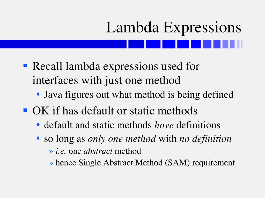 lambda expressions