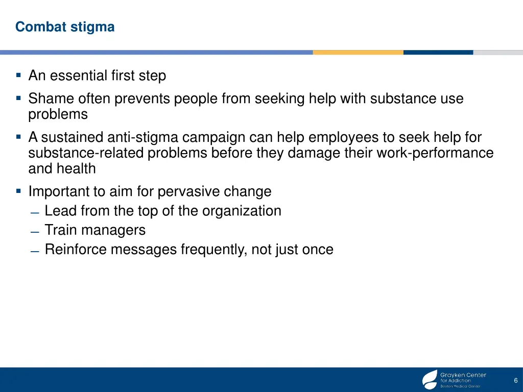 combat stigma