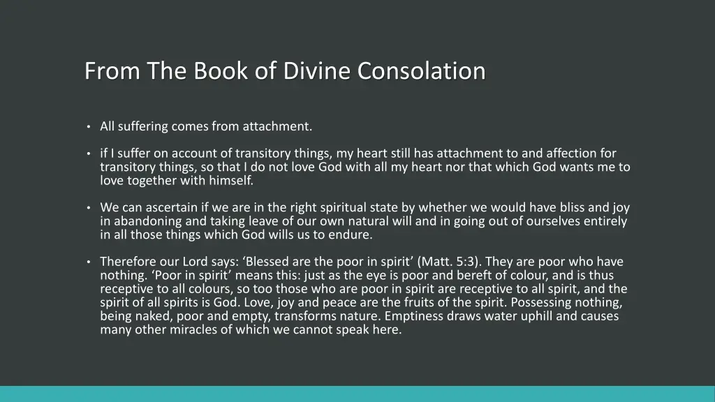 from the book of divine consolation