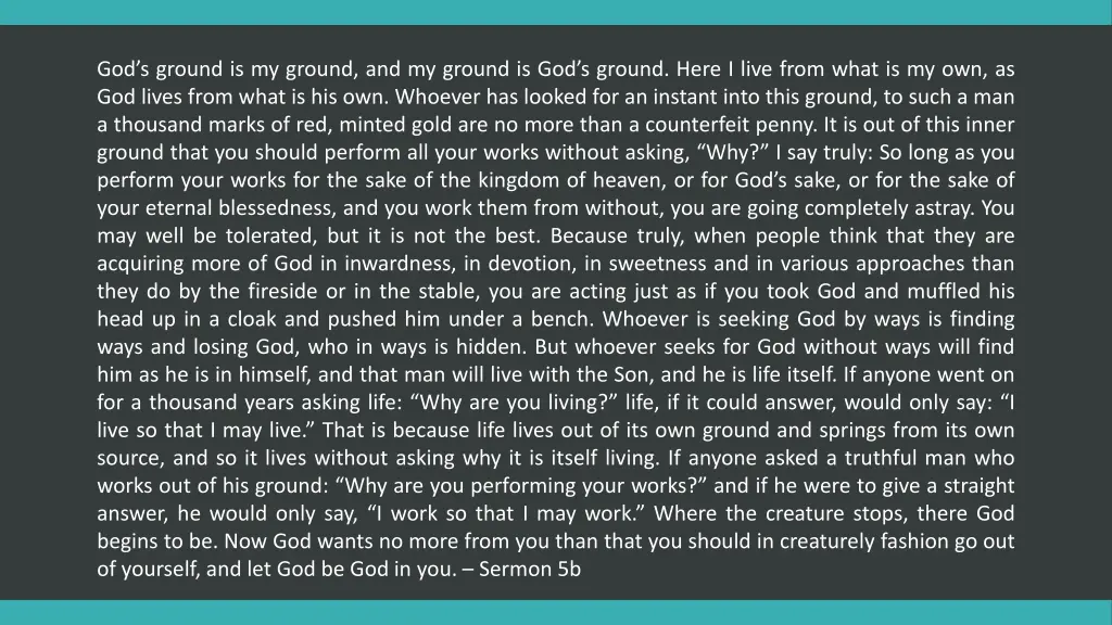 god s ground is my ground and my ground