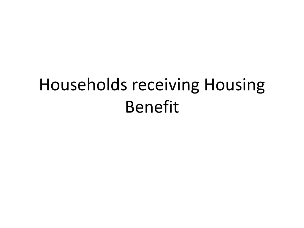 households receiving housing benefit