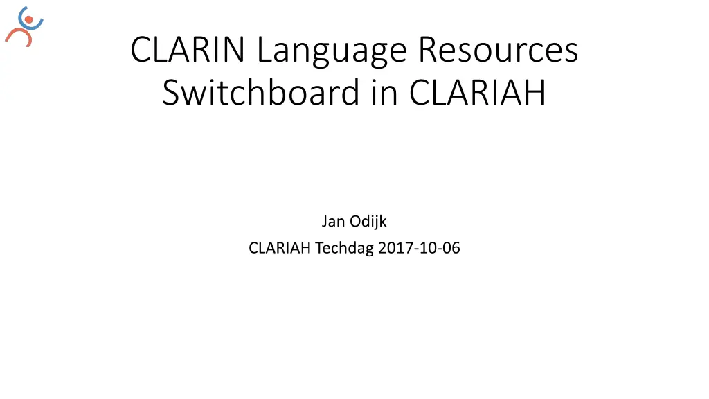 clarin language resources switchboard in clariah
