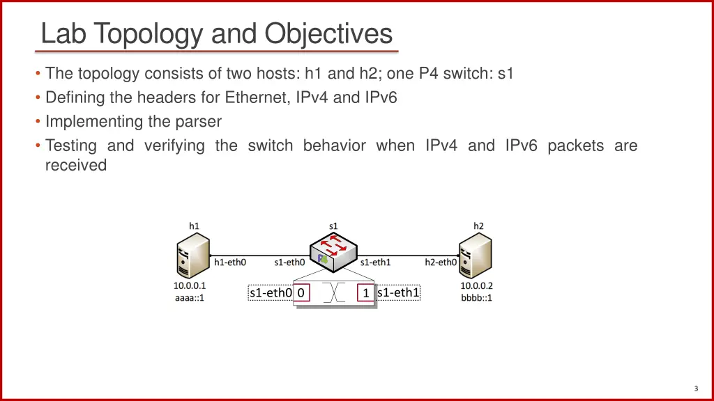 lab topology and objectives
