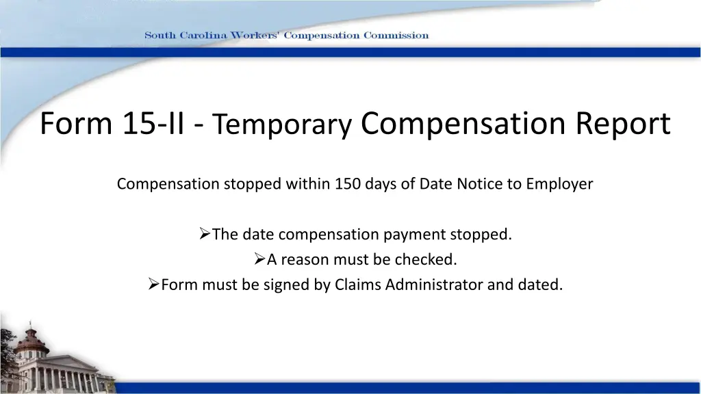 form 15 ii temporary compensation report 1
