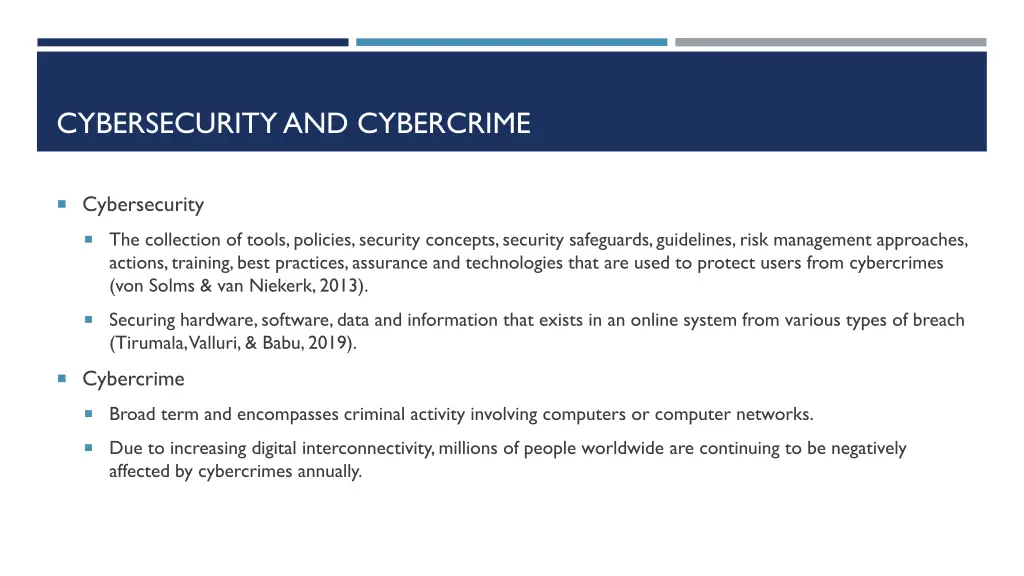 cybersecurity and cybercrime