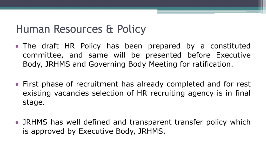 human resources policy
