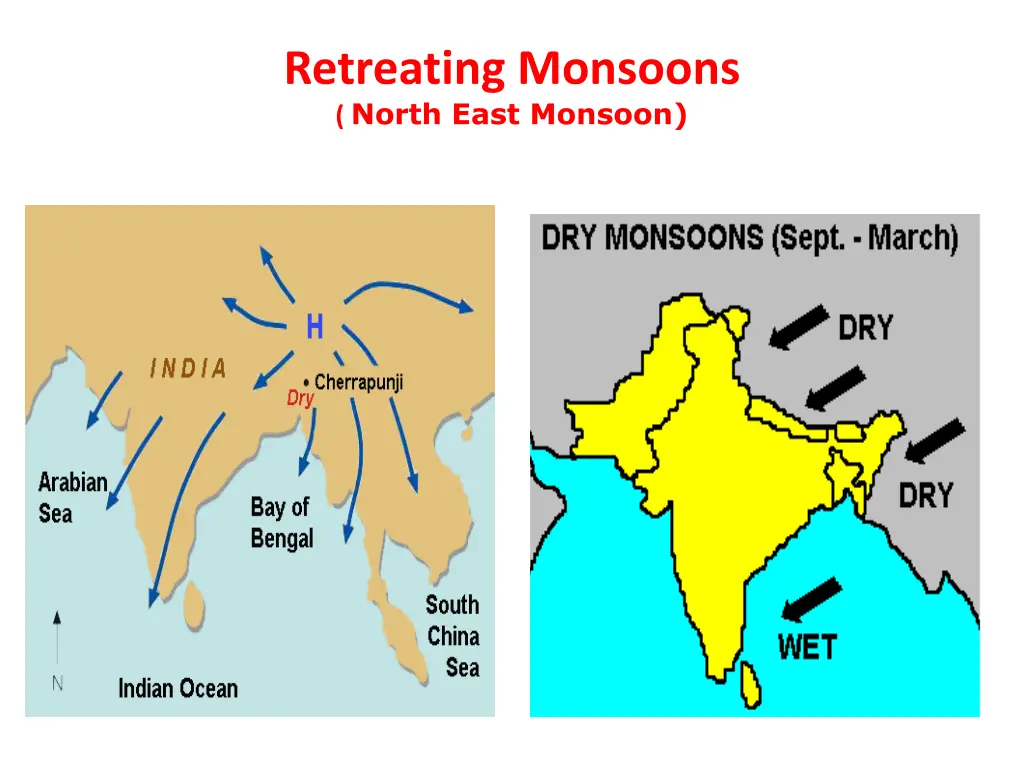 retreating monsoons north east monsoon