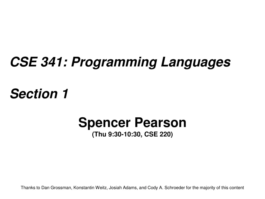 cse 341 programming languages