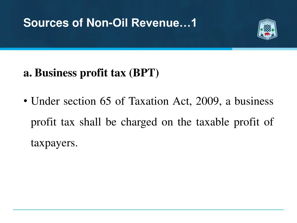 sources of non oil revenue 1 1