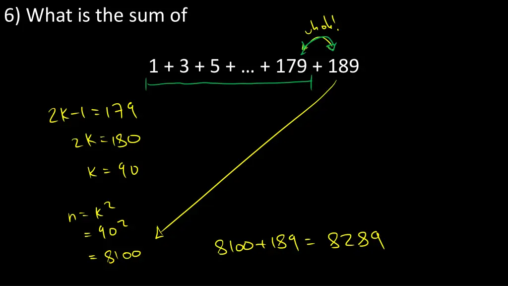 6 what is the sum of