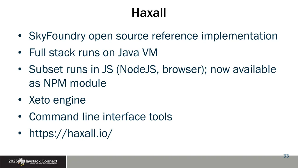 haxall 1