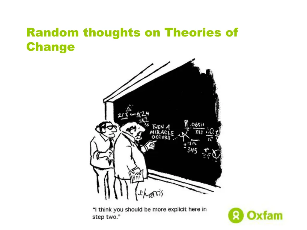 random thoughts on theories of change