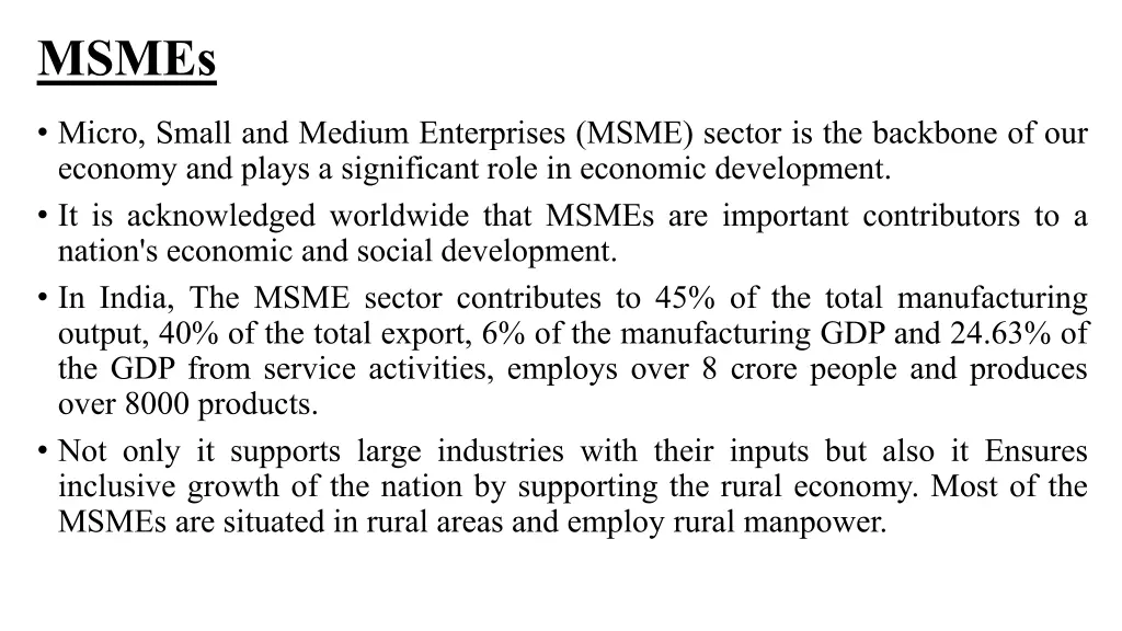 msmes