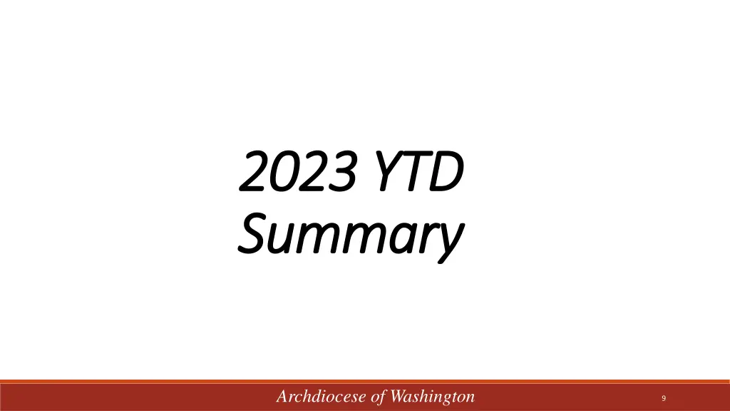 2023 ytd 2023 ytd summary summary