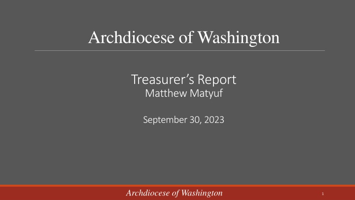 archdiocese of washington