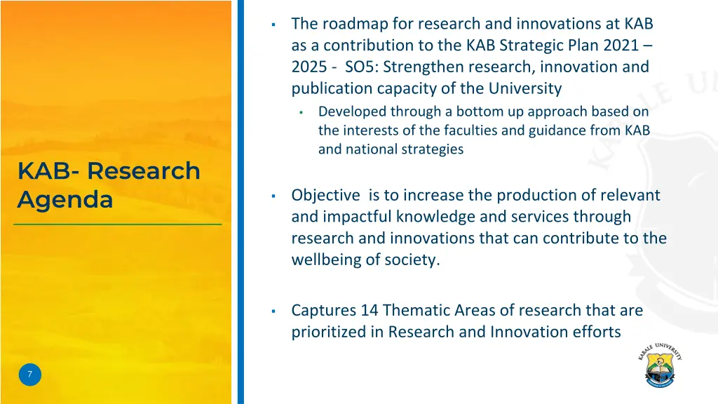 the roadmap for research and innovations